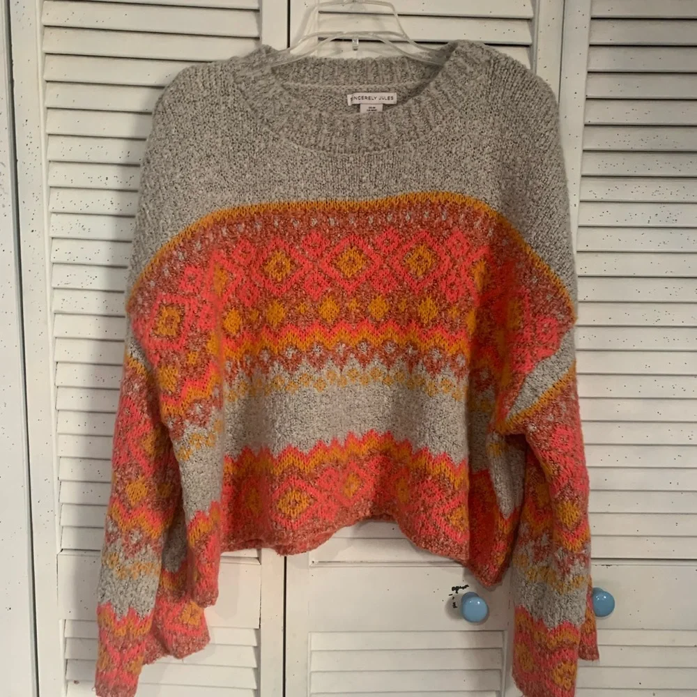 Sincerely Jules Vibrant Knit Sweater - Picture 1 of 7